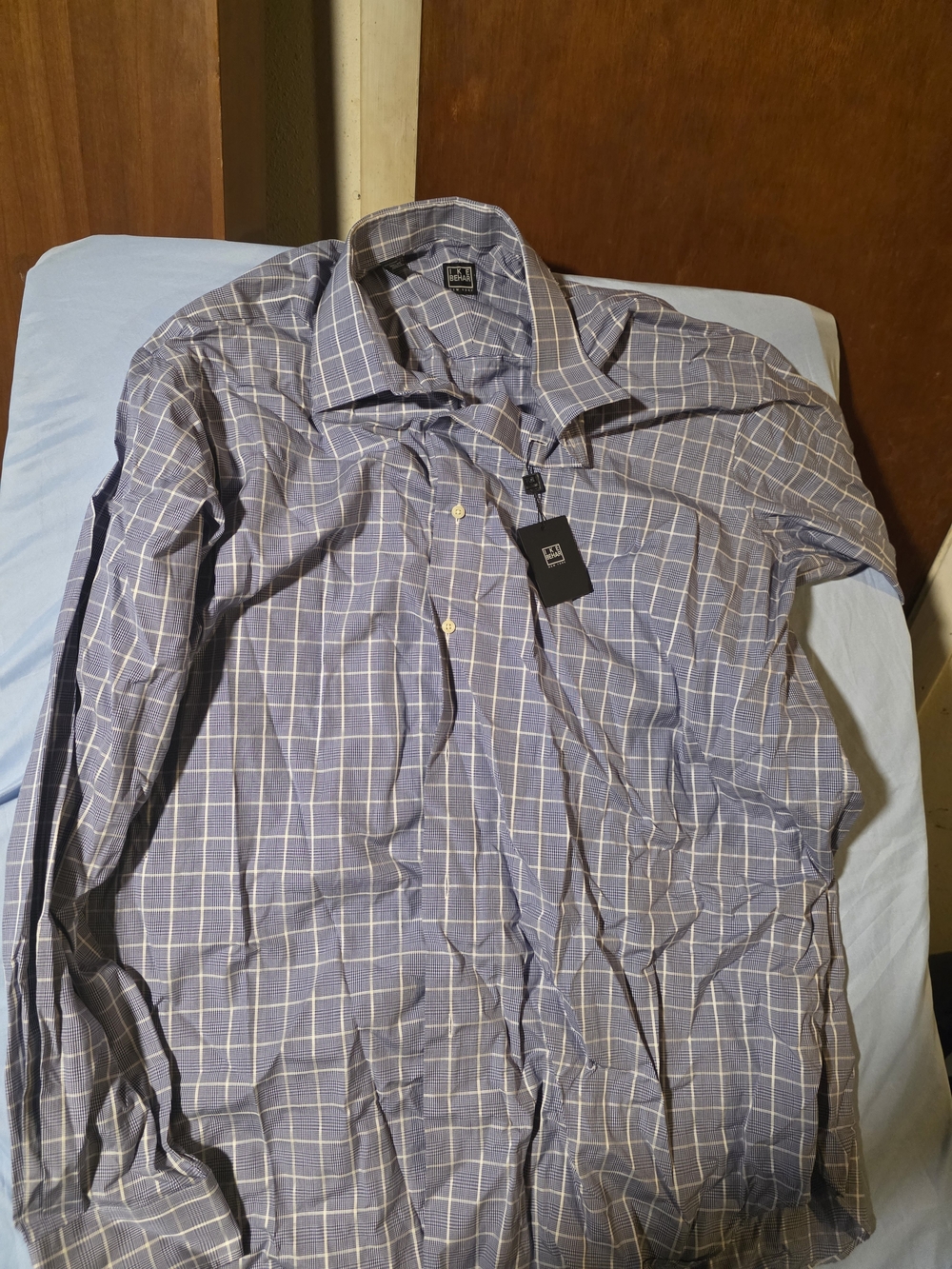 UNTUCKit Men's Button-Down Shirt in Blue Plaid